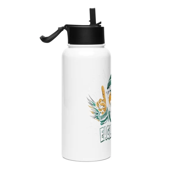 Stainless steel water bottle with a straw lid - Image 4